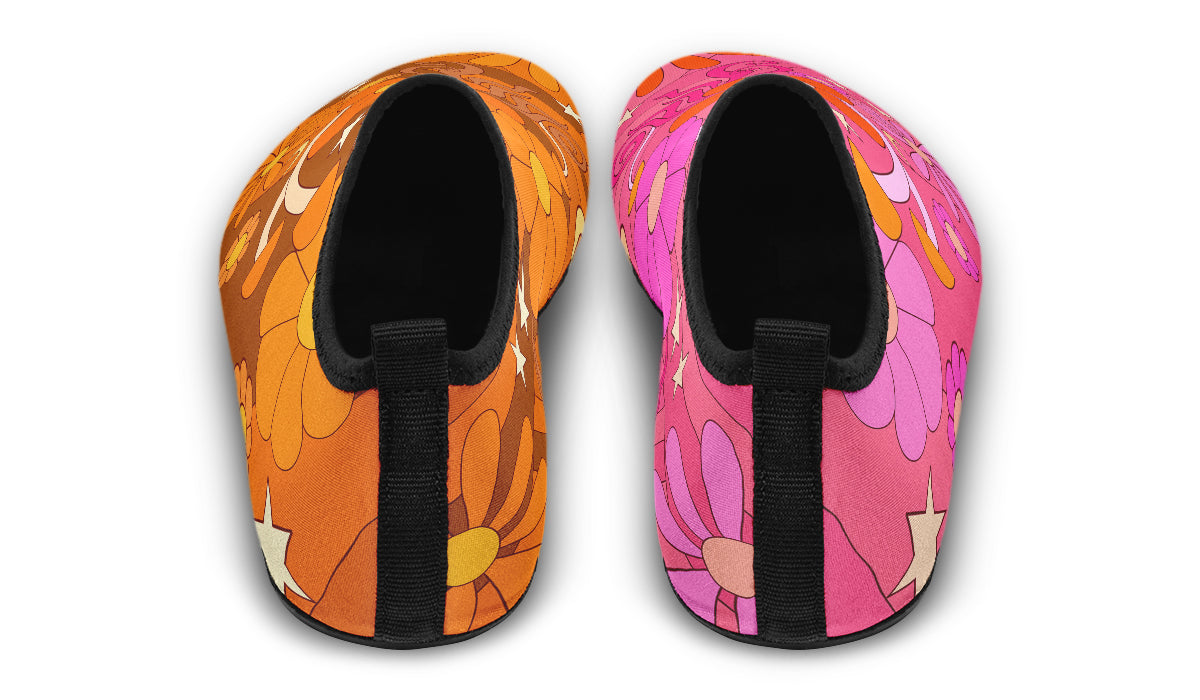 Molly's Mismatched Retro Daisies Water Shoes