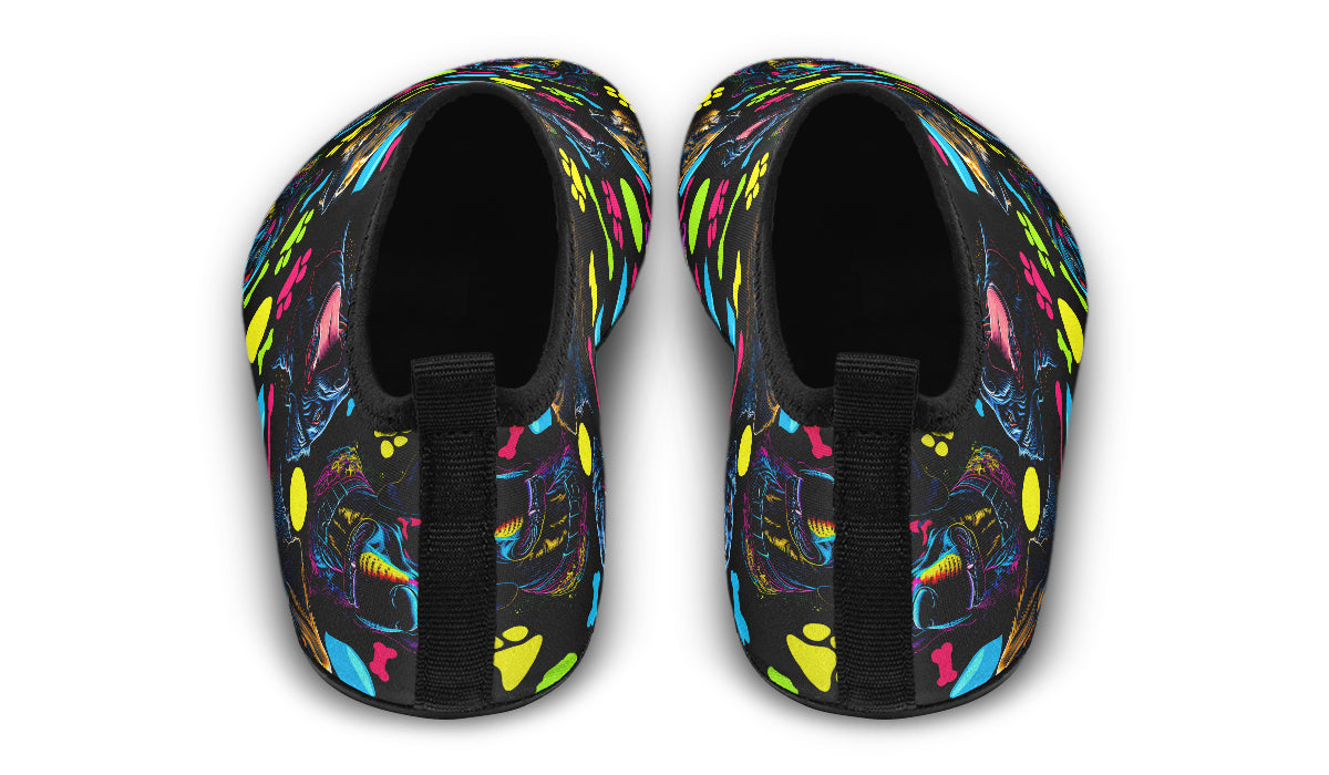 Neon Dogs Water Shoes