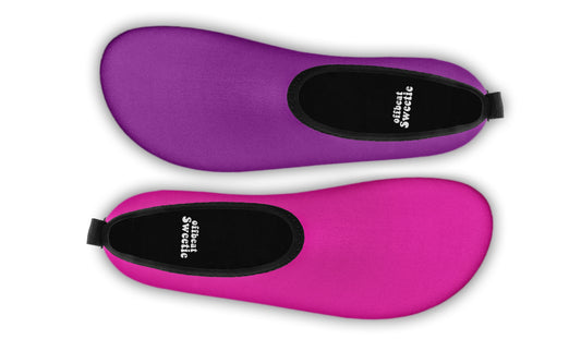 Purple And Pink Mismatch Water Shoes