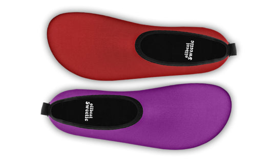 Purple And Red Mismatch Water Shoes