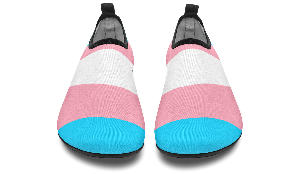 Trans Flag Water Shoes