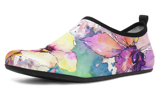 Watercolour Flowers Water Shoes