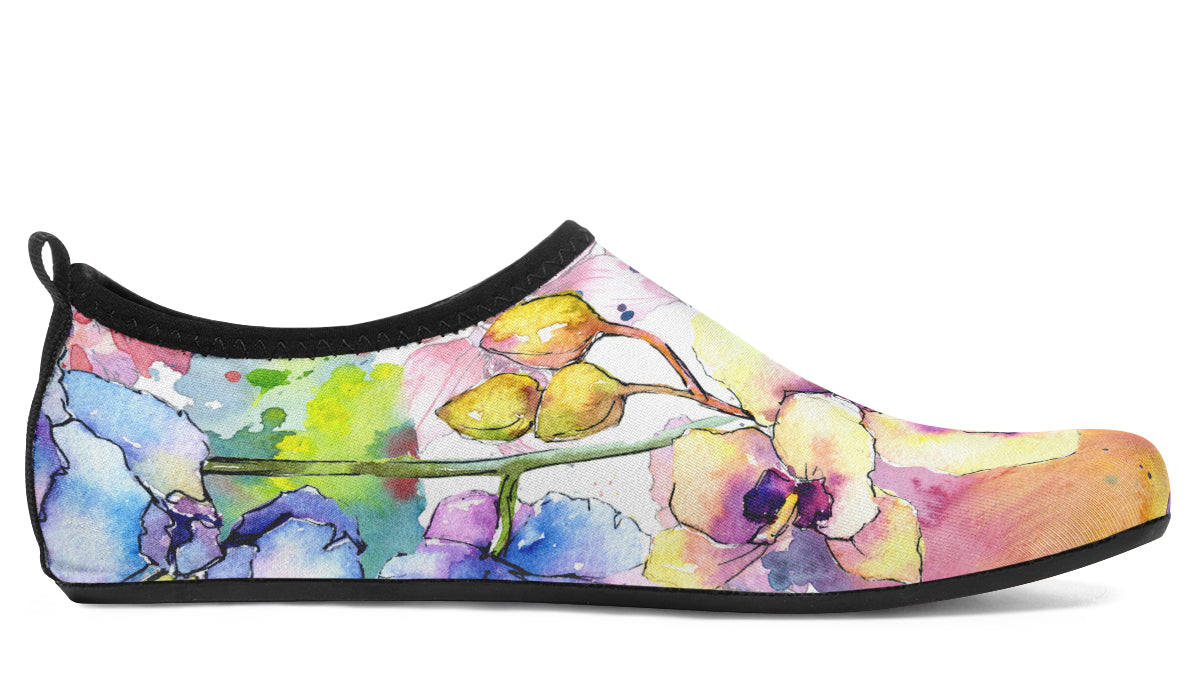 Watercolour Flowers Water Shoes