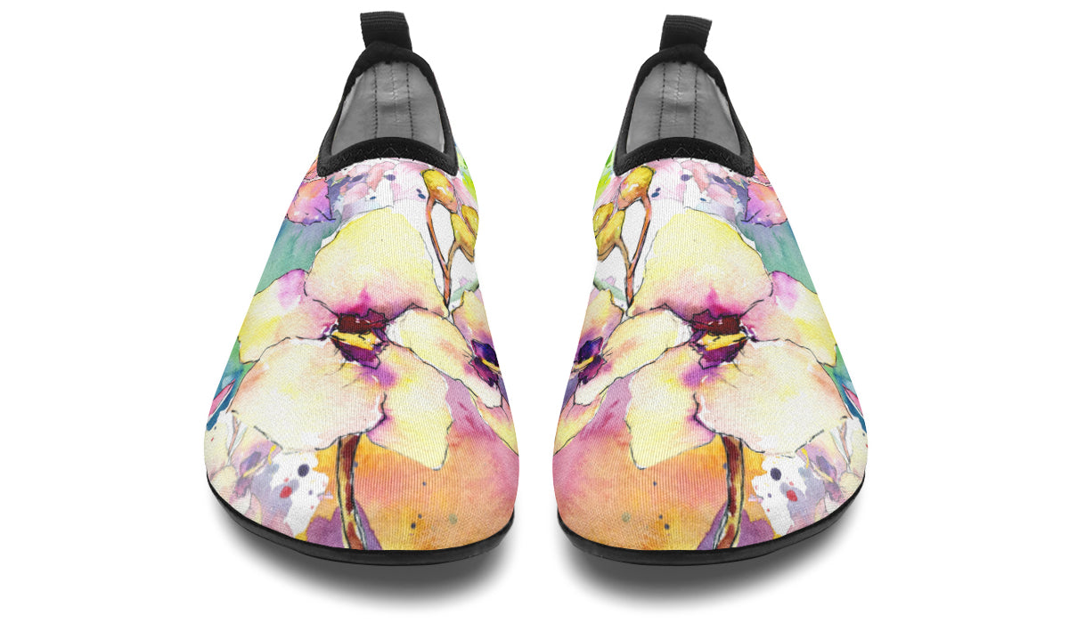 Watercolour Flowers Water Shoes