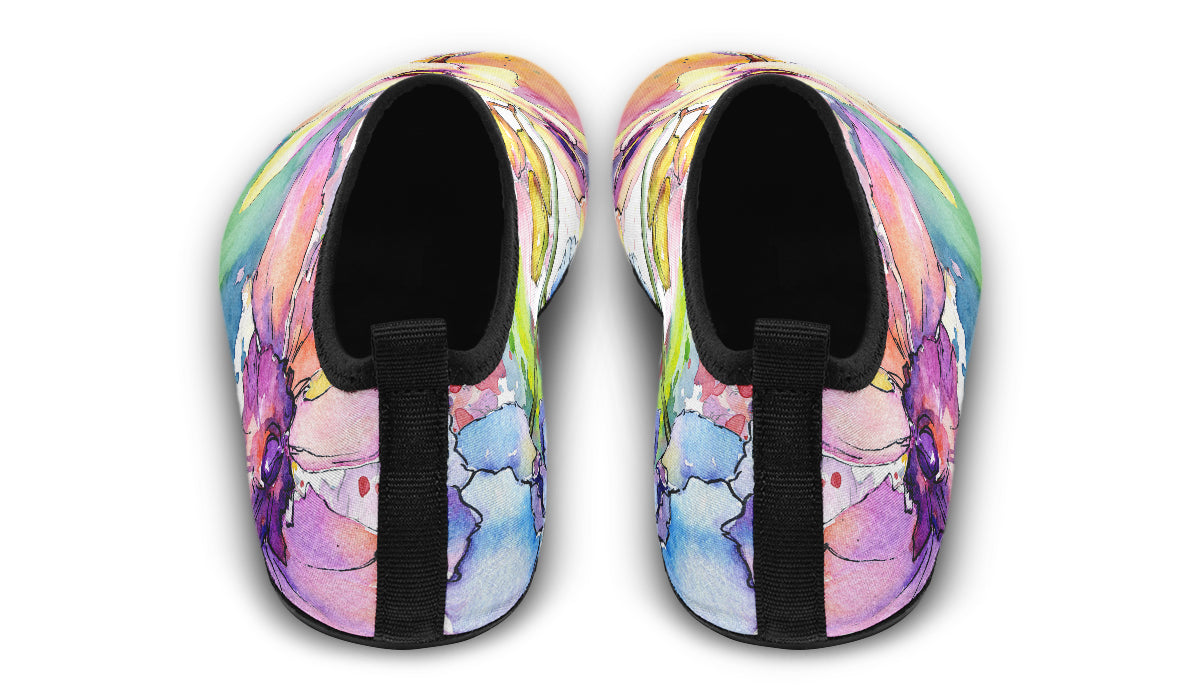 Watercolour Flowers Water Shoes