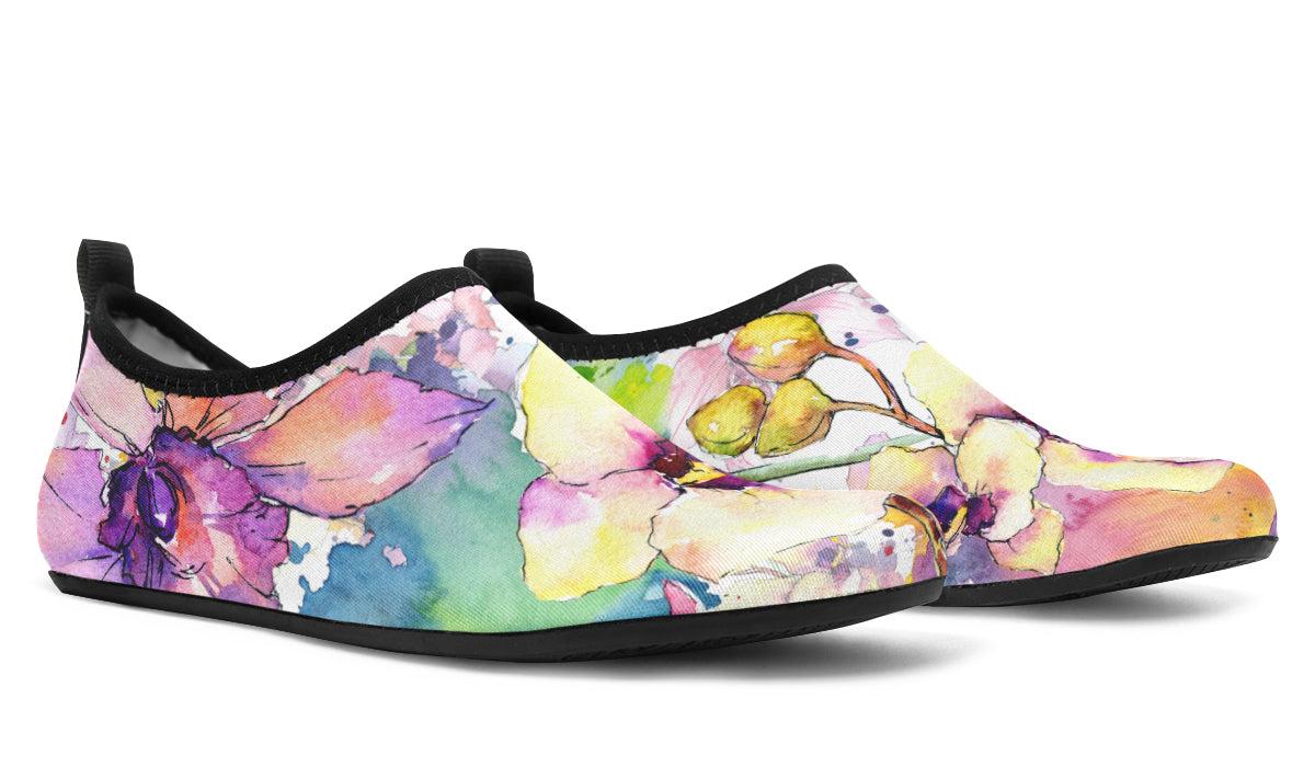 Watercolour Flowers Water Shoes