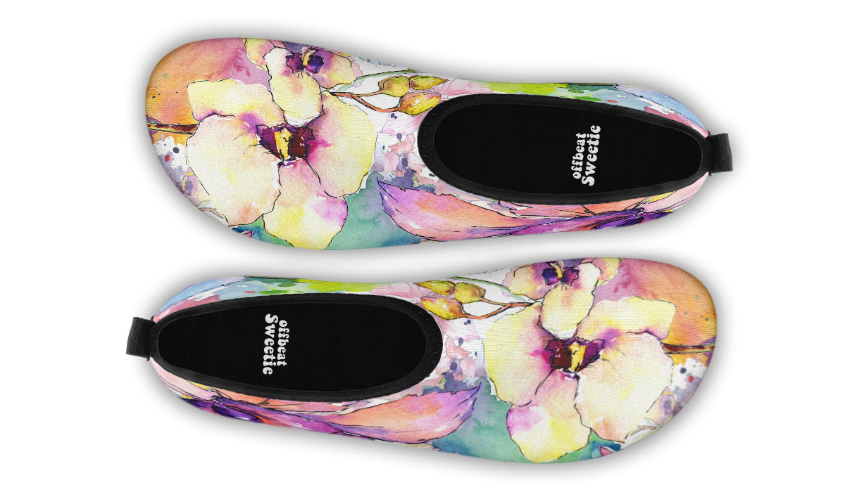 Watercolour Flowers Water Shoes