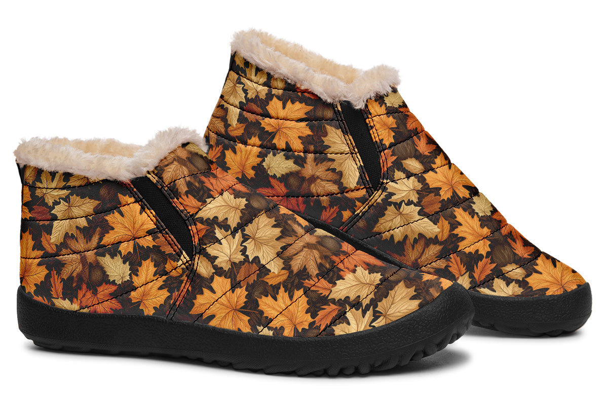 Autumn Leaves Winter Shoes