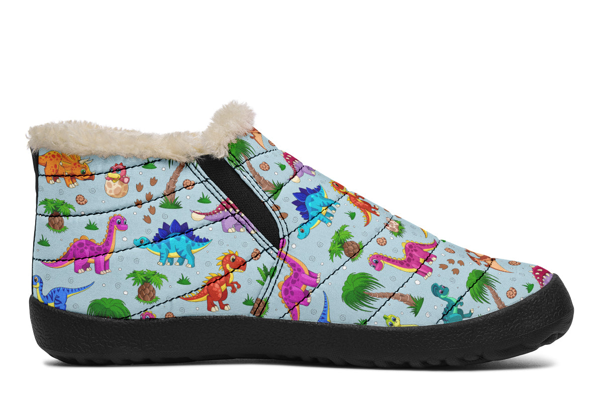 Blue Baby Dinos Winter Shoes