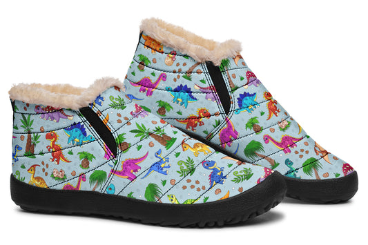 Blue Baby Dinos Winter Shoes