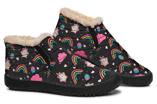 Cutesy Unicorns Winter Shoes