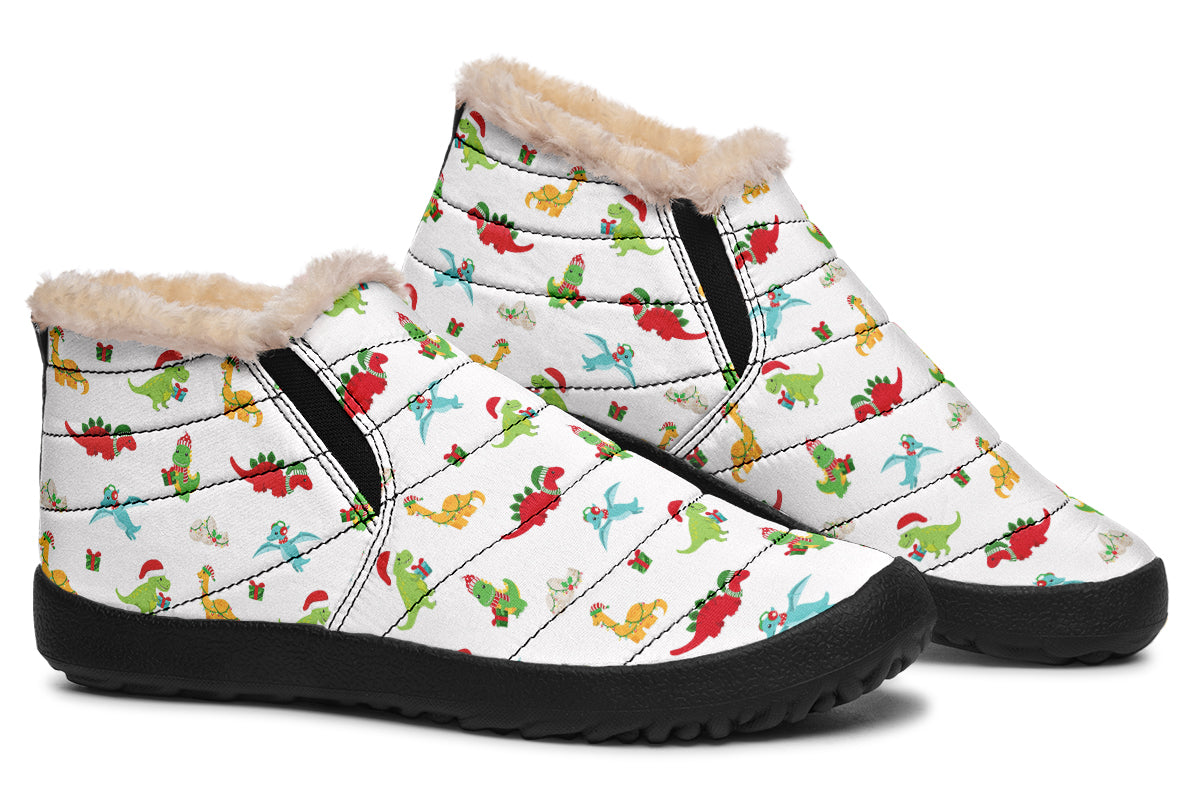 Dino Christmas Winter Shoes