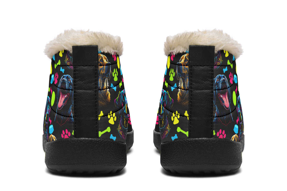 Neon Dogs Winter Shoes