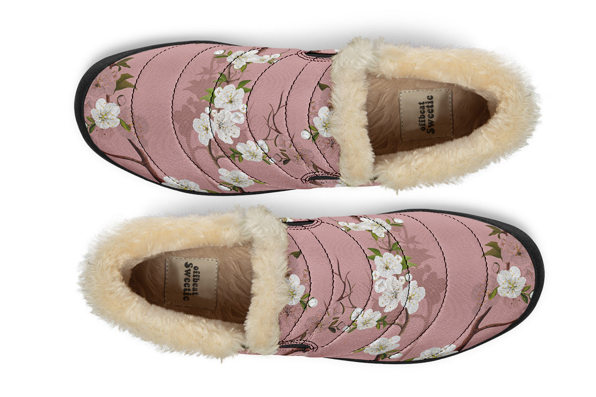 Peach Blossoms Winter Shoes