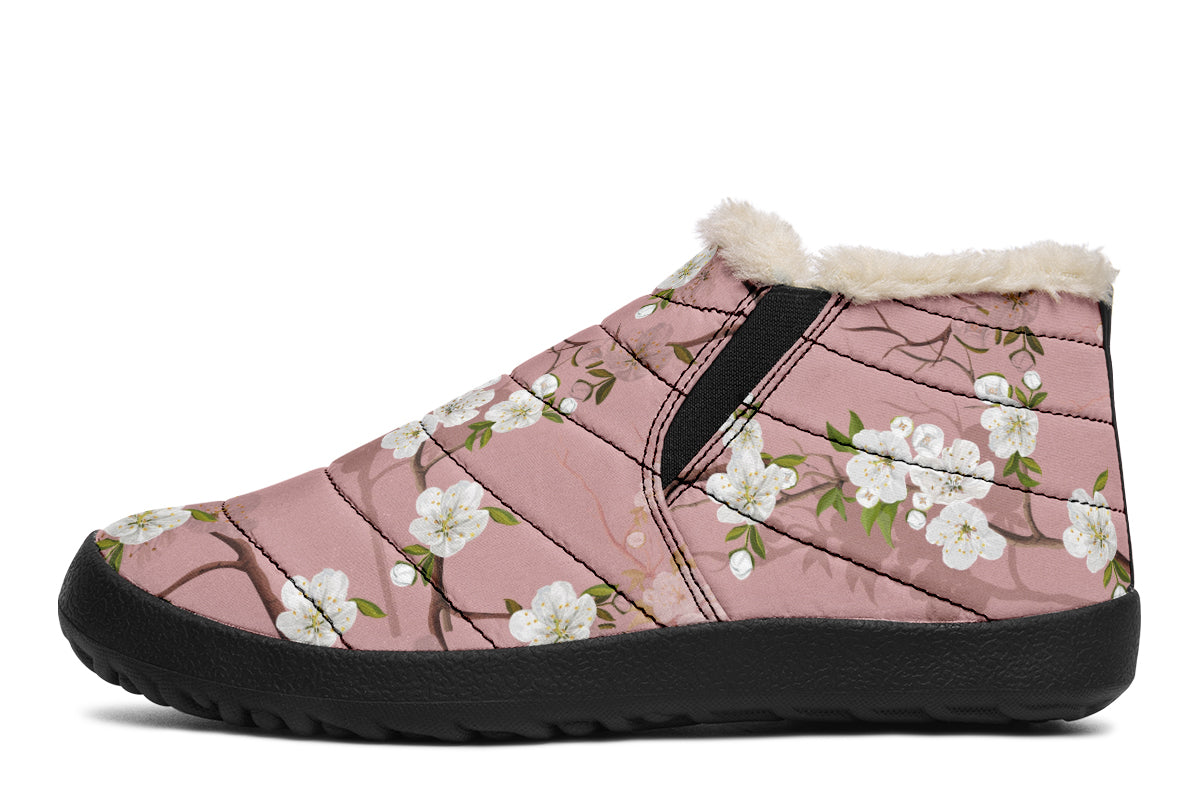 Peach Blossoms Winter Shoes