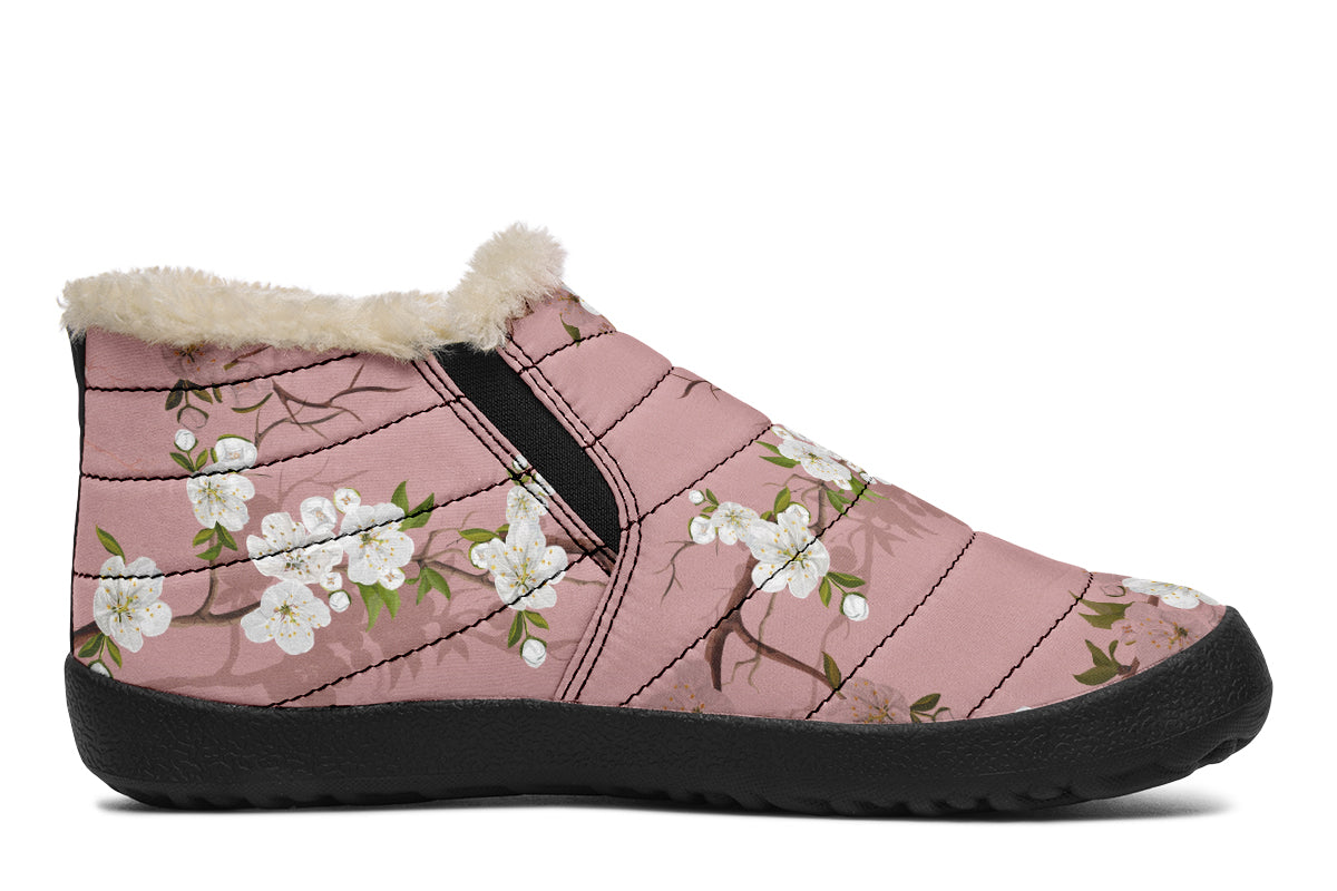 Peach Blossoms Winter Shoes