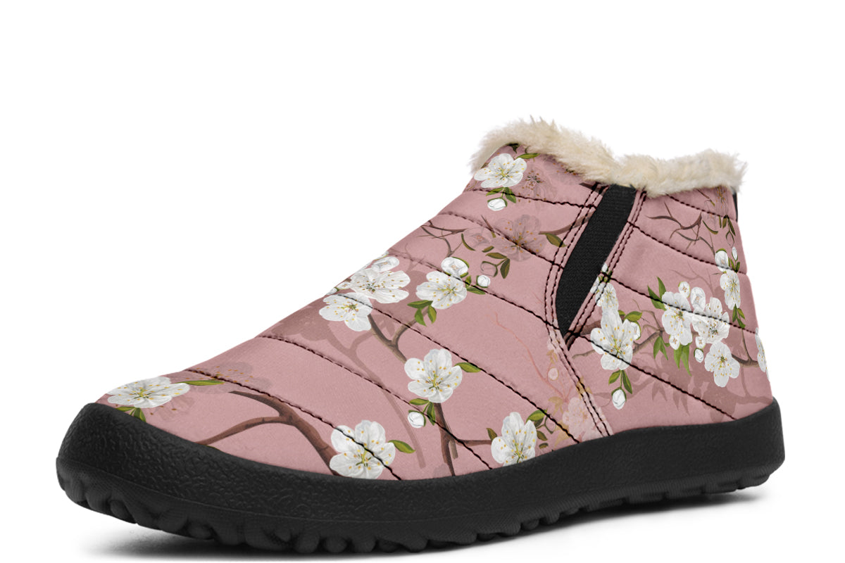 Peach Blossoms Winter Shoes