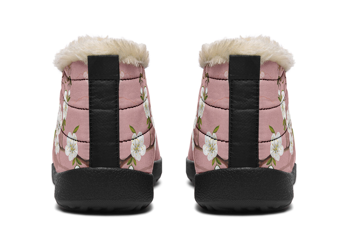 Peach Blossoms Winter Shoes