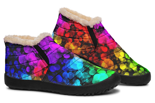 Rainbow Bubbles Winter Shoes