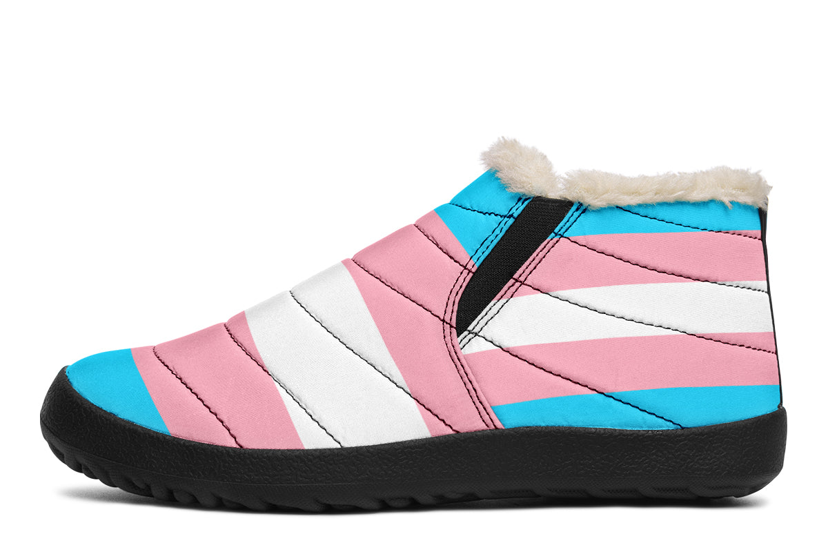 Trans Flag Winter Shoes