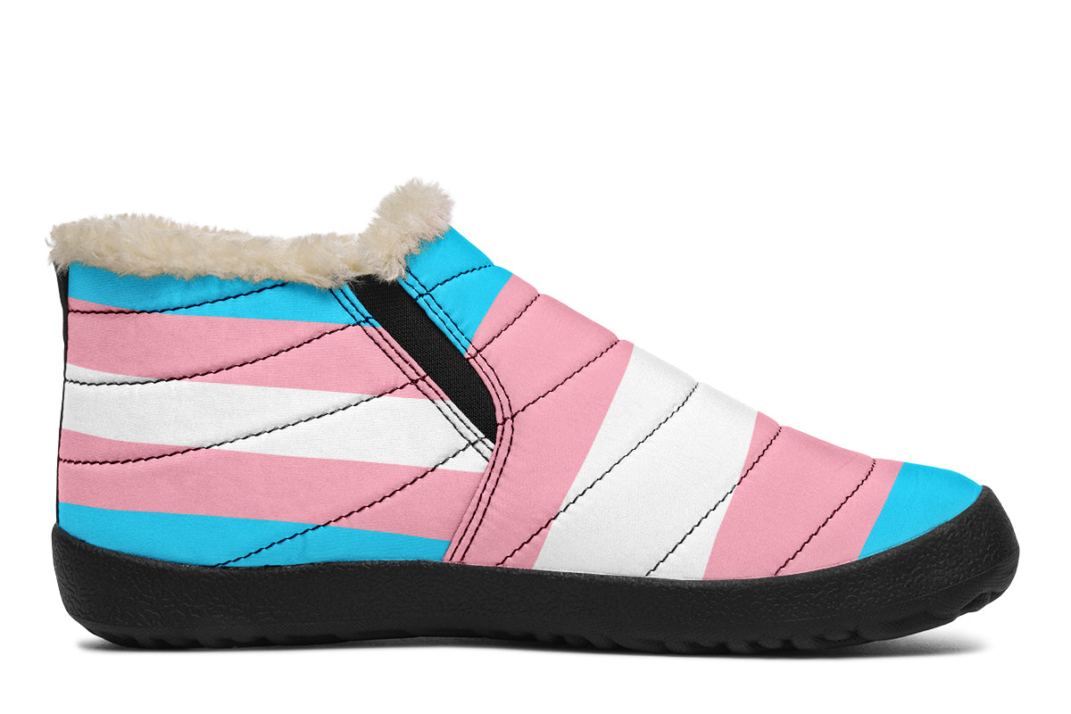 Trans Flag Winter Shoes