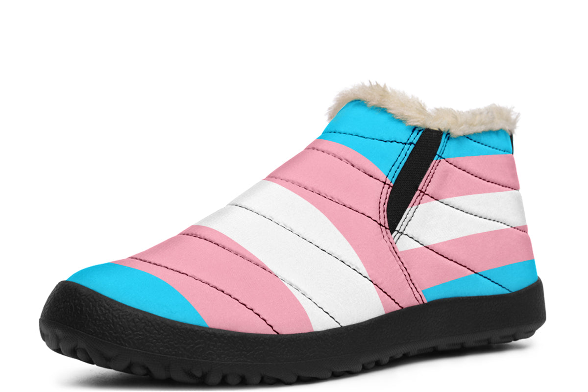 Trans Flag Winter Shoes