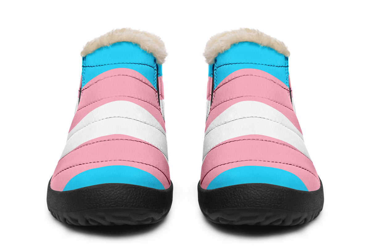 Trans Flag Winter Shoes