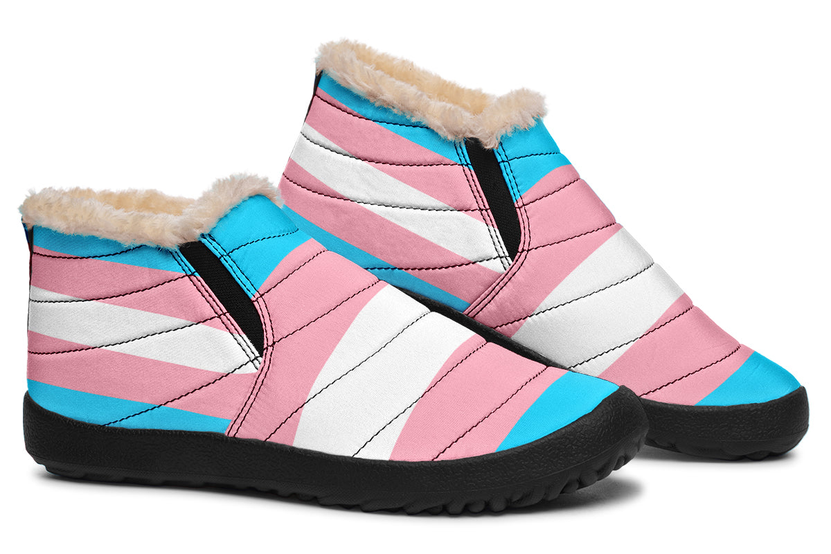 Trans Flag Winter Shoes