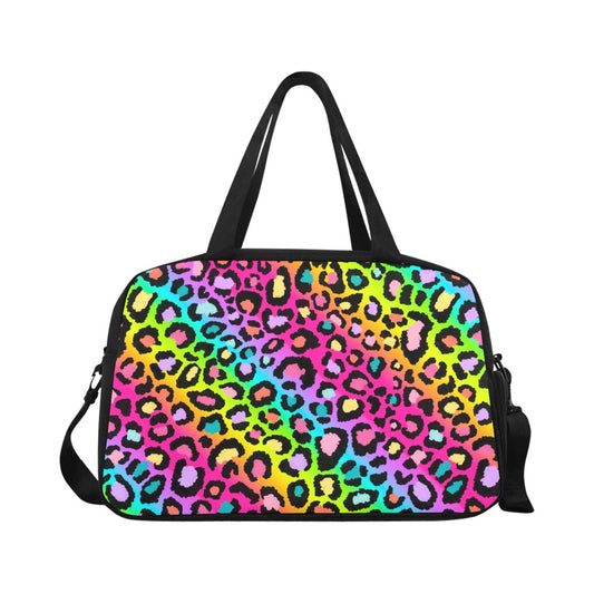 Rainbow Leopard Weekender Bag