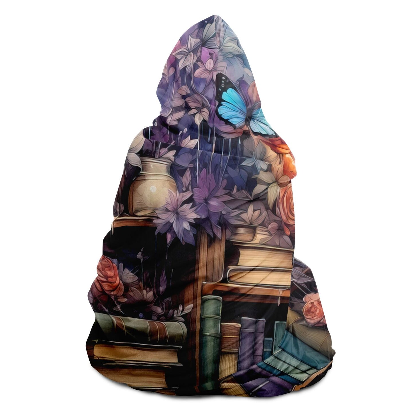 Whimsical Library Hooded Blanket – Offbeat Sweetie