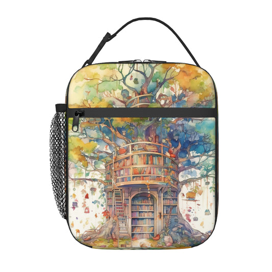 Tree Library Insulated Lunch Bag