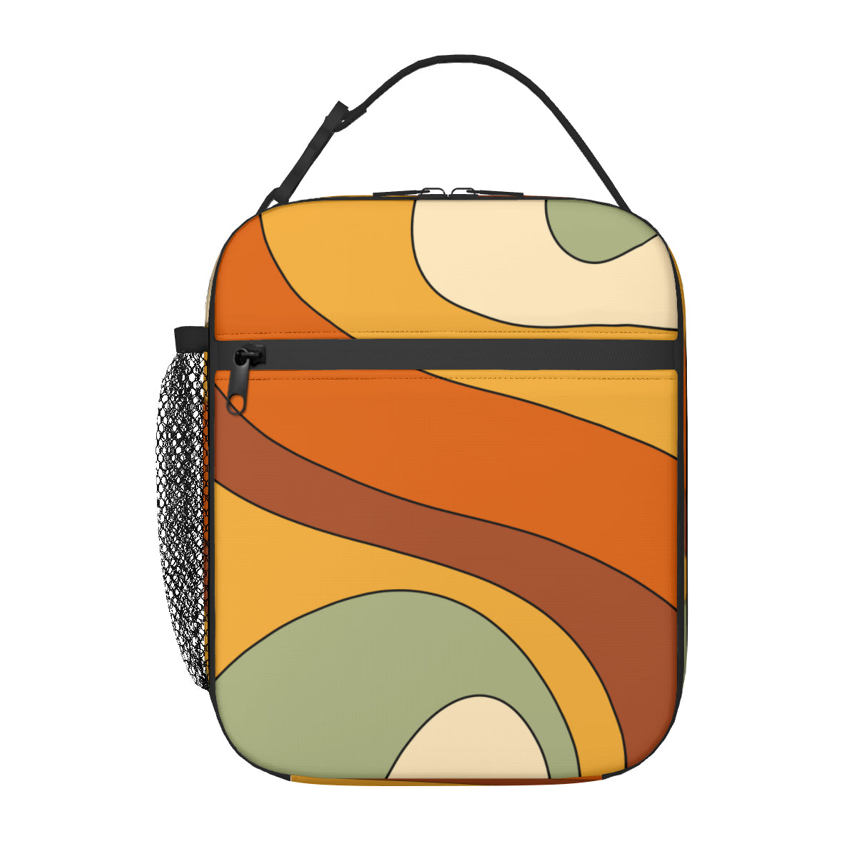 Retro Swirl Insulated Lunch Bag