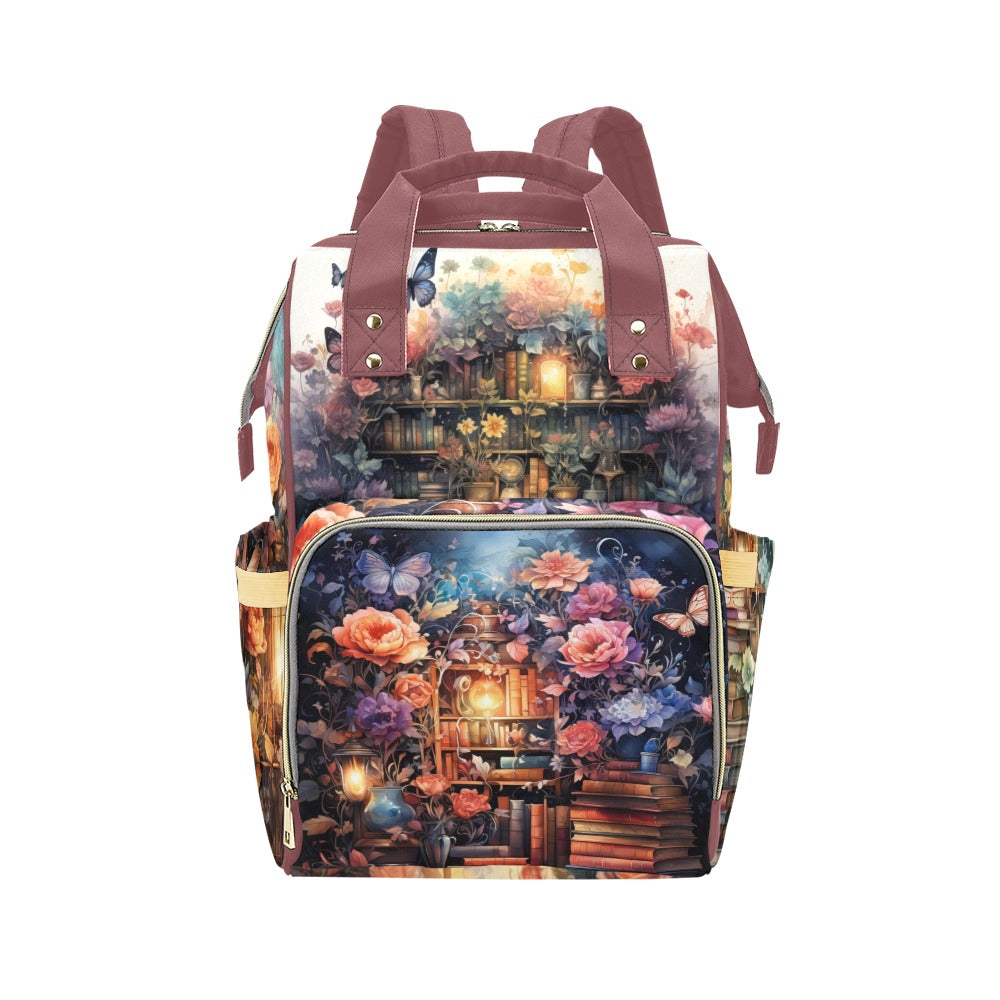 Whimsical Library Multi-Function Backpack