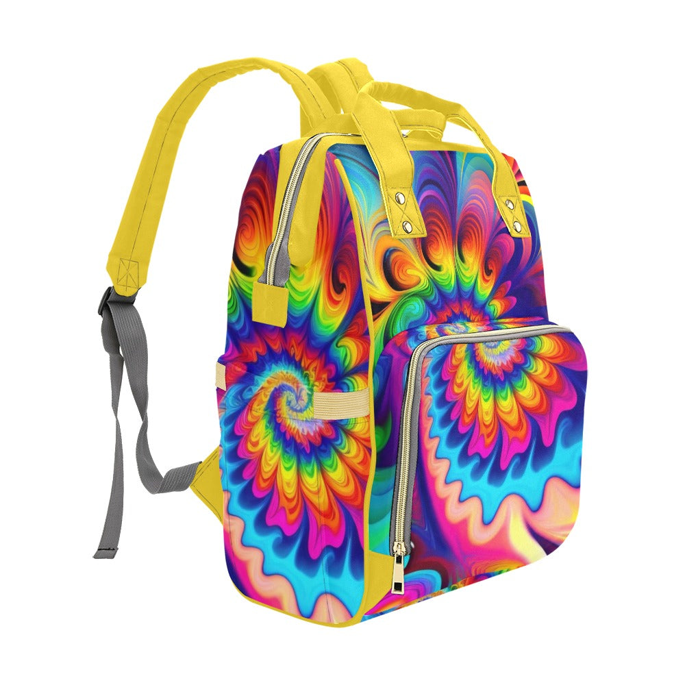 Psychedelic Tie Dye Multi-Function Backpack