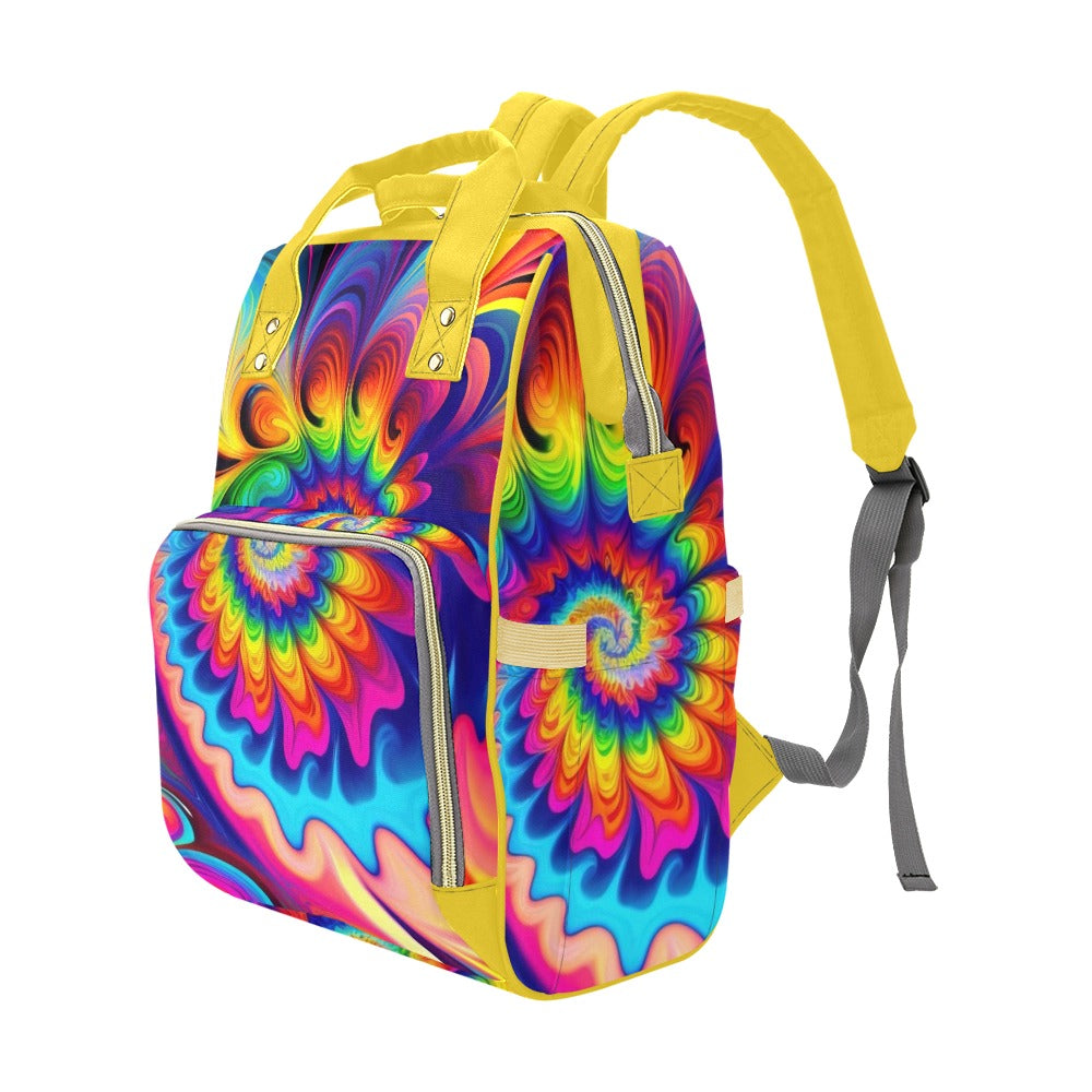 Psychedelic Tie Dye Multi-Function Backpack