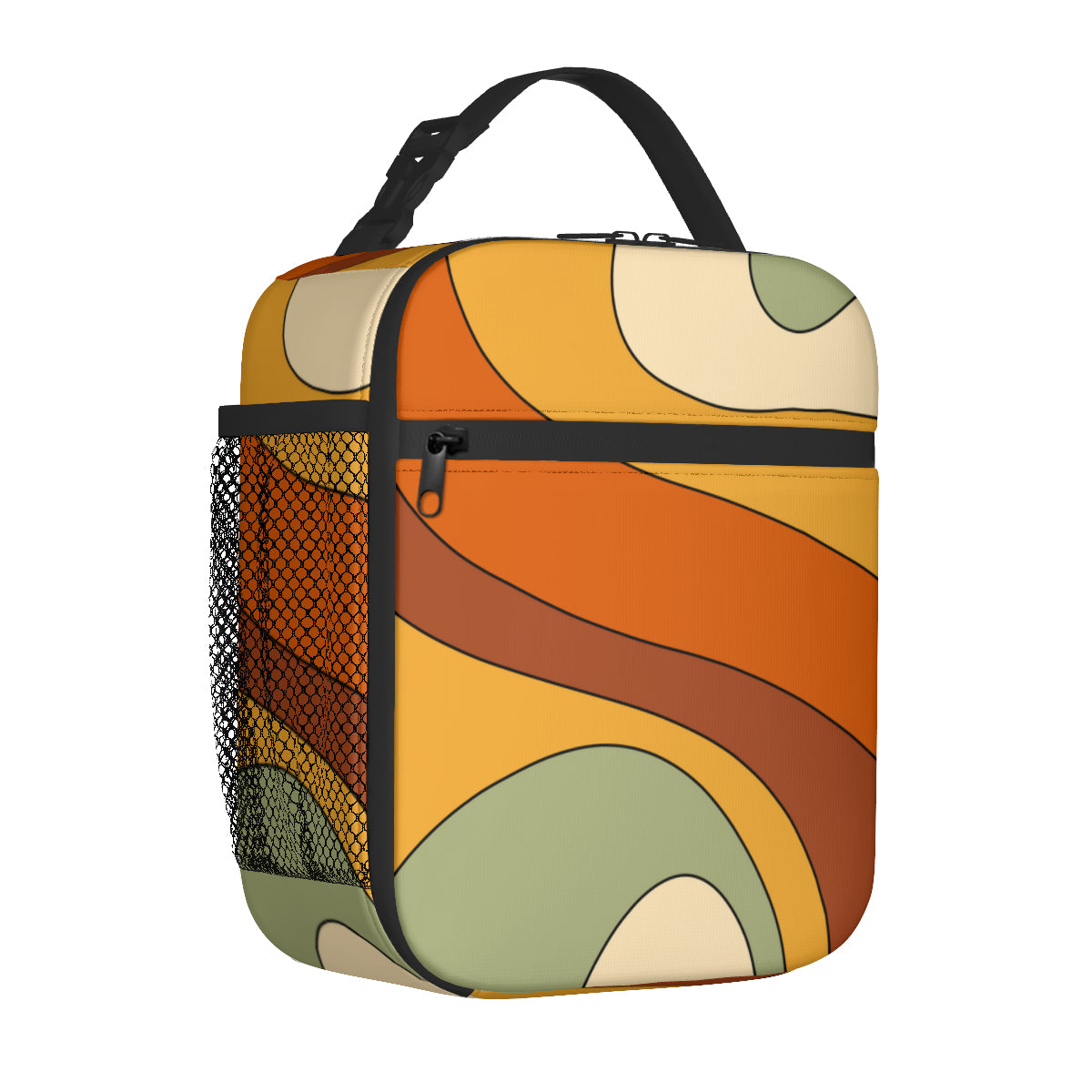 Retro Swirl Insulated Lunch Bag