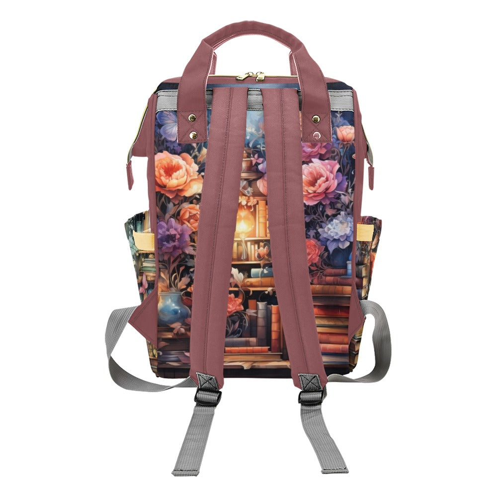 Whimsical Library Multi-Function Backpack