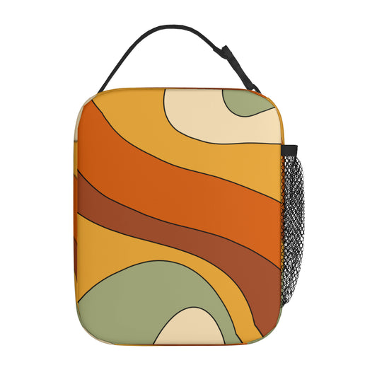 Retro Swirl Insulated Lunch Bag